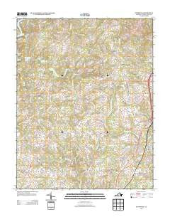 Pittsville Virginia Historical topographic map, 1:24000 scale, 7.5 X 7.5 Minute, Year 2013
