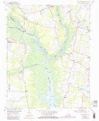 Pleasant Ridge Virginia Historical topographic map, 1:24000 scale, 7.5 X 7.5 Minute, Year 1954