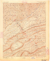 Pocahontas Virginia Historical topographic map, 1:125000 scale, 30 X 30 Minute, Year 1887