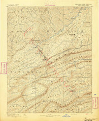 Pocahontas Virginia Historical topographic map, 1:125000 scale, 30 X 30 Minute, Year 1891