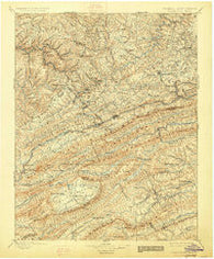 Pocahontas Virginia Historical topographic map, 1:125000 scale, 30 X 30 Minute, Year 1895