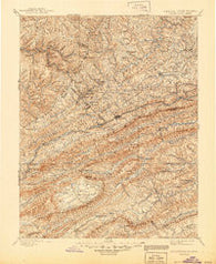 Pocahontas Virginia Historical topographic map, 1:125000 scale, 30 X 30 Minute, Year 1895