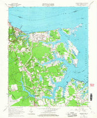 Poquoson West Virginia Historical topographic map, 1:24000 scale, 7.5 X 7.5 Minute, Year 1965