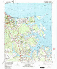 Poquoson West Virginia Historical topographic map, 1:24000 scale, 7.5 X 7.5 Minute, Year 1983