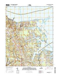 Poquoson West Virginia Current topographic map, 1:24000 scale, 7.5 X 7.5 Minute, Year 2016