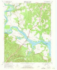 Port Royal Virginia Historical topographic map, 1:24000 scale, 7.5 X 7.5 Minute, Year 1968