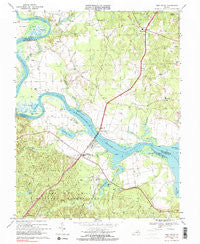 Port Royal Virginia Historical topographic map, 1:24000 scale, 7.5 X 7.5 Minute, Year 1968