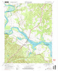 Port Royal Virginia Historical topographic map, 1:24000 scale, 7.5 X 7.5 Minute, Year 1968