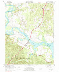 Port Royal Virginia Historical topographic map, 1:24000 scale, 7.5 X 7.5 Minute, Year 1968