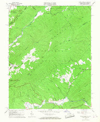 Potts Creek Virginia Historical topographic map, 1:24000 scale, 7.5 X 7.5 Minute, Year 1966