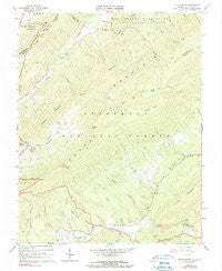 Potts Creek Virginia Historical topographic map, 1:24000 scale, 7.5 X 7.5 Minute, Year 1966