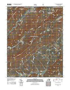 Potts Creek Virginia Historical topographic map, 1:24000 scale, 7.5 X 7.5 Minute, Year 2011