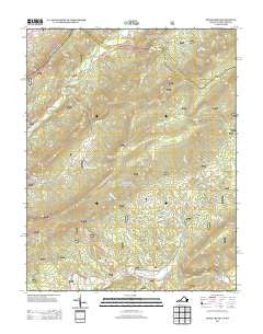 Potts Creek Virginia Historical topographic map, 1:24000 scale, 7.5 X 7.5 Minute, Year 2013