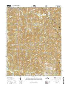 Pound Virginia Current topographic map, 1:24000 scale, 7.5 X 7.5 Minute, Year 2016