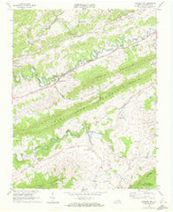 Pounding Mill Virginia Historical topographic map, 1:24000 scale, 7.5 X 7.5 Minute, Year 1968