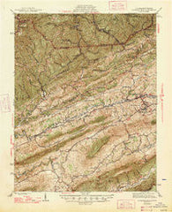 Pounding Mill Virginia Historical topographic map, 1:62500 scale, 15 X 15 Minute, Year 1947