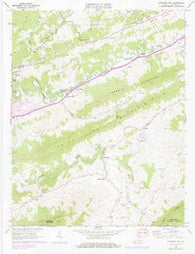 Pounding Mill Virginia Historical topographic map, 1:24000 scale, 7.5 X 7.5 Minute, Year 1968