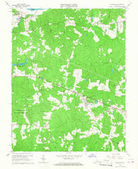 Powhatan Virginia Historical topographic map, 1:24000 scale, 7.5 X 7.5 Minute, Year 1966