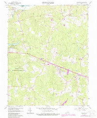Powhatan Virginia Historical topographic map, 1:24000 scale, 7.5 X 7.5 Minute, Year 1966