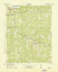 Powhatan Virginia Historical topographic map, 1:31680 scale, 7.5 X 7.5 Minute, Year 1943