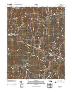 Powhatan Virginia Historical topographic map, 1:24000 scale, 7.5 X 7.5 Minute, Year 2010