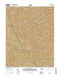 Prater Virginia Current topographic map, 1:24000 scale, 7.5 X 7.5 Minute, Year 2016