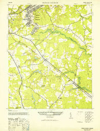 Prince George Virginia Historical topographic map, 1:24000 scale, 7.5 X 7.5 Minute, Year 1952