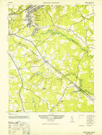 Prince George Virginia Historical topographic map, 1:24000 scale, 7.5 X 7.5 Minute, Year 1952