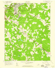 Prince George Virginia Historical topographic map, 1:24000 scale, 7.5 X 7.5 Minute, Year 1952
