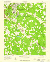 Prince George Virginia Historical topographic map, 1:24000 scale, 7.5 X 7.5 Minute, Year 1952