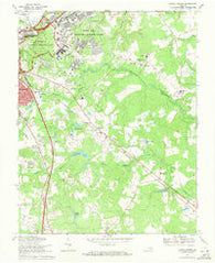 Prince George Virginia Historical topographic map, 1:24000 scale, 7.5 X 7.5 Minute, Year 1969