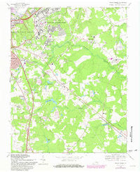 Prince George Virginia Historical topographic map, 1:24000 scale, 7.5 X 7.5 Minute, Year 1969