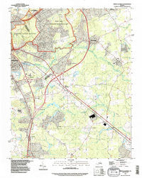 Prince George Virginia Historical topographic map, 1:24000 scale, 7.5 X 7.5 Minute, Year 1994