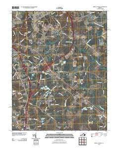 Prince George Virginia Historical topographic map, 1:24000 scale, 7.5 X 7.5 Minute, Year 2010
