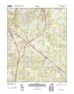 Prince George Virginia Historical topographic map, 1:24000 scale, 7.5 X 7.5 Minute, Year 2013