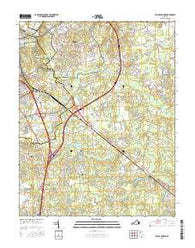 Prince George Virginia Current topographic map, 1:24000 scale, 7.5 X 7.5 Minute, Year 2016