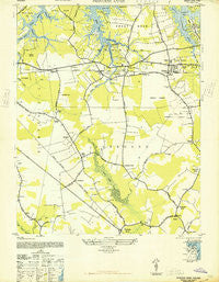 Princess Anne Virginia Historical topographic map, 1:24000 scale, 7.5 X 7.5 Minute, Year 1948