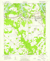 Princess Anne Virginia Historical topographic map, 1:24000 scale, 7.5 X 7.5 Minute, Year 1955