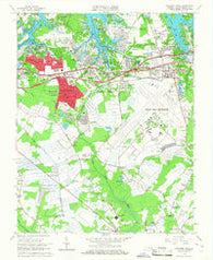 Princess Anne Virginia Historical topographic map, 1:24000 scale, 7.5 X 7.5 Minute, Year 1965