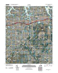Princess Anne Virginia Historical topographic map, 1:24000 scale, 7.5 X 7.5 Minute, Year 2011