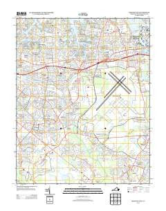 Princess Anne Virginia Historical topographic map, 1:24000 scale, 7.5 X 7.5 Minute, Year 2013