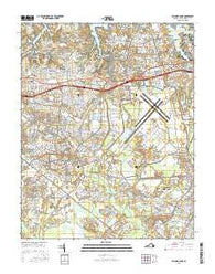Princess Anne Virginia Current topographic map, 1:24000 scale, 7.5 X 7.5 Minute, Year 2016