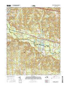 Providence Forge Virginia Current topographic map, 1:24000 scale, 7.5 X 7.5 Minute, Year 2016
