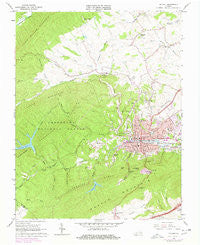 Pulaski Virginia Historical topographic map, 1:24000 scale, 7.5 X 7.5 Minute, Year 1965