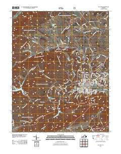 Pulaski Virginia Historical topographic map, 1:24000 scale, 7.5 X 7.5 Minute, Year 2011