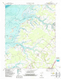 Pungoteague Virginia Historical topographic map, 1:24000 scale, 7.5 X 7.5 Minute, Year 1968