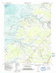 Pungoteague Virginia Historical topographic map, 1:24000 scale, 7.5 X 7.5 Minute, Year 1968