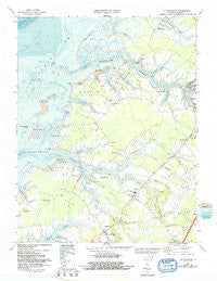 Pungoteague Virginia Historical topographic map, 1:24000 scale, 7.5 X 7.5 Minute, Year 1968