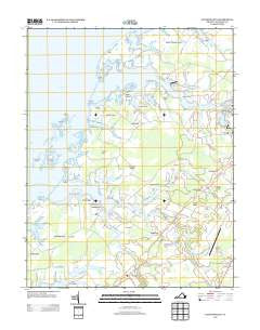Pungoteague Virginia Historical topographic map, 1:24000 scale, 7.5 X 7.5 Minute, Year 2013