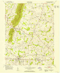 Purcellville Virginia Historical topographic map, 1:24000 scale, 7.5 X 7.5 Minute, Year 1953